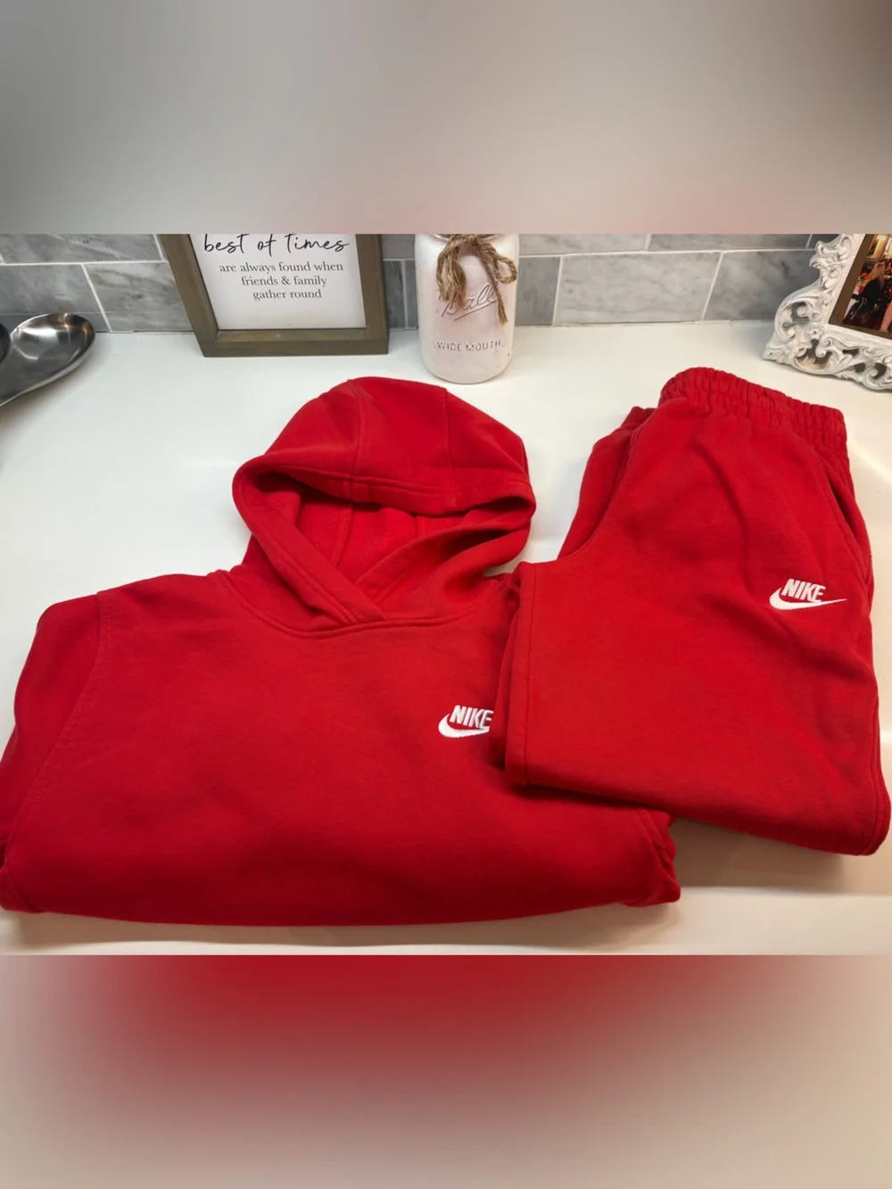 Nike hoodie/sweatpants set- youth medium